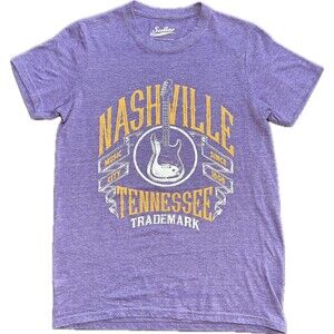 Stellar Nashville Tennessee Mens T-Shirt Purple Heather Small Printed in USA